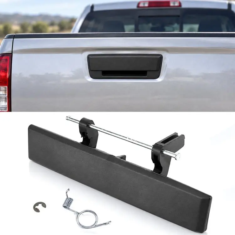 Car Tailgate Handle for Nissan Navara D40 NP300 Pickup 2005-2014, 90606-EA810(Black)