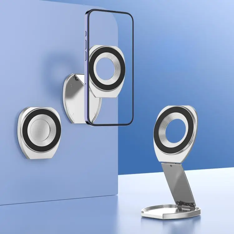 CAS-003 Magnetic 3-Foldable Phone Holder(Silver)