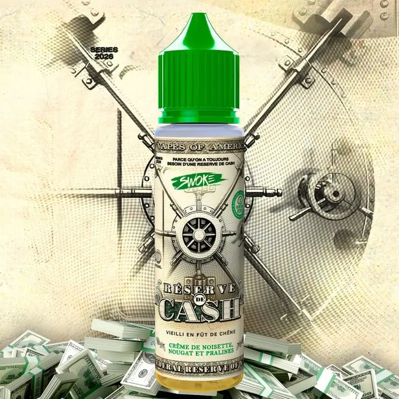 Cash Reserve 50ml - Swoke - Crème de Noisette Nougat Praline Vieilli en Fût 0mg