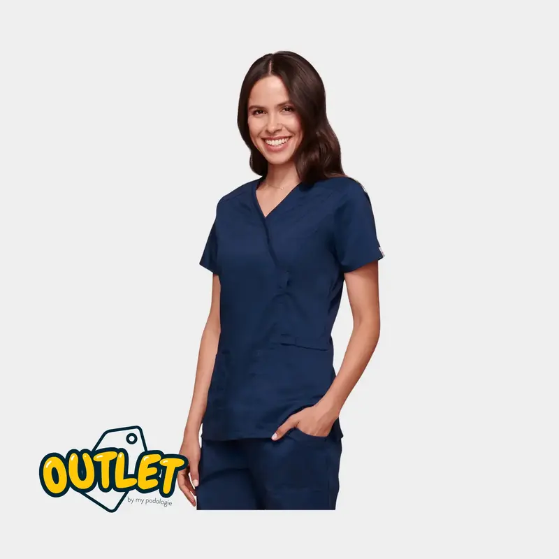 Cayenne Bleu Marine - Taille XS - Tunique cache coeur femme Cherokee // Fin de série