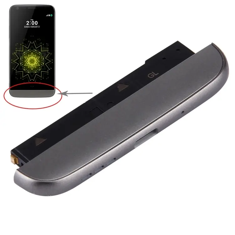 (Charging Dock + Microphone + Speaker Ringer Buzzer) Module for LG G5 / H820(Grey)