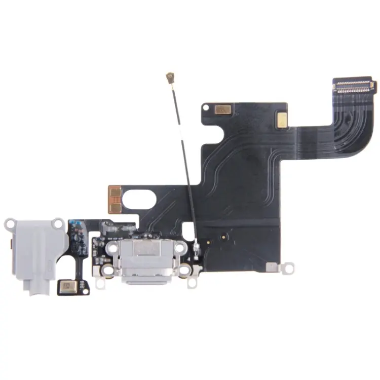 Charging Port Dock Connector Flex Cable for iPhone 6(Grey)