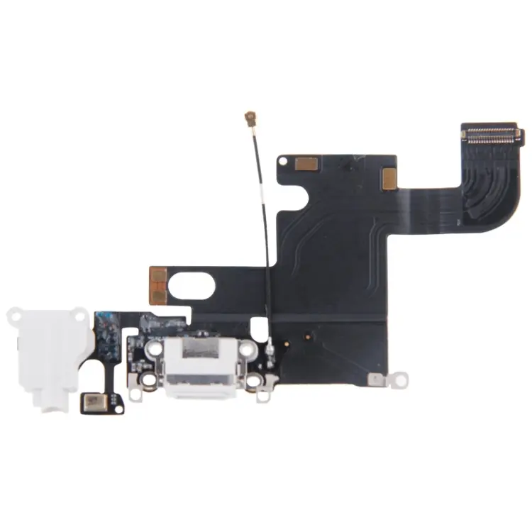 Charging Port Dock Connector Flex Cable for iPhone 6(White)