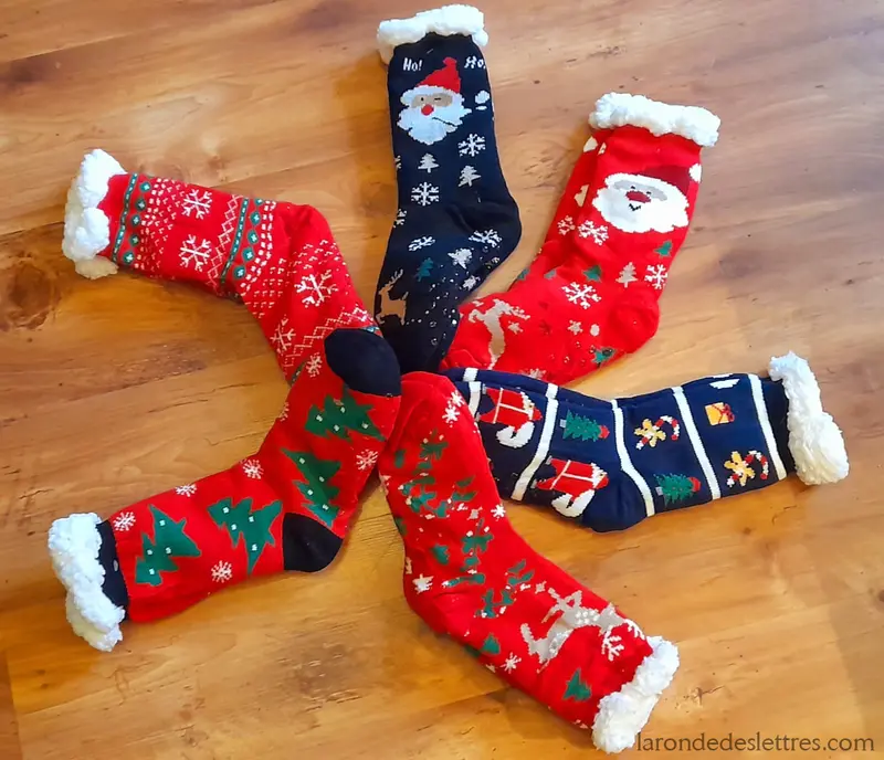 Chaussettes anti-dérapantes Adultes Noël 35/40