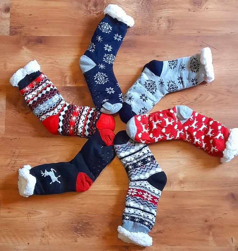 Chaussettes anti-dérapantes Adultes Noël Bis 35/40