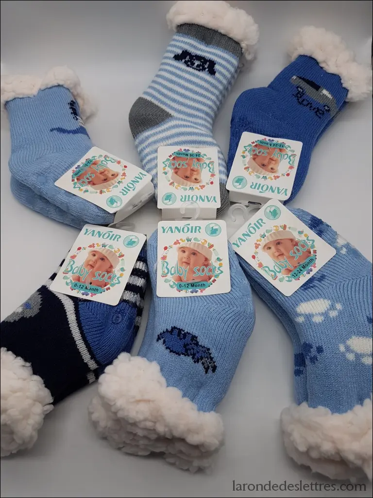 Chaussettes anti-dérapantes Bébé Garçon de 0 à 36 mois