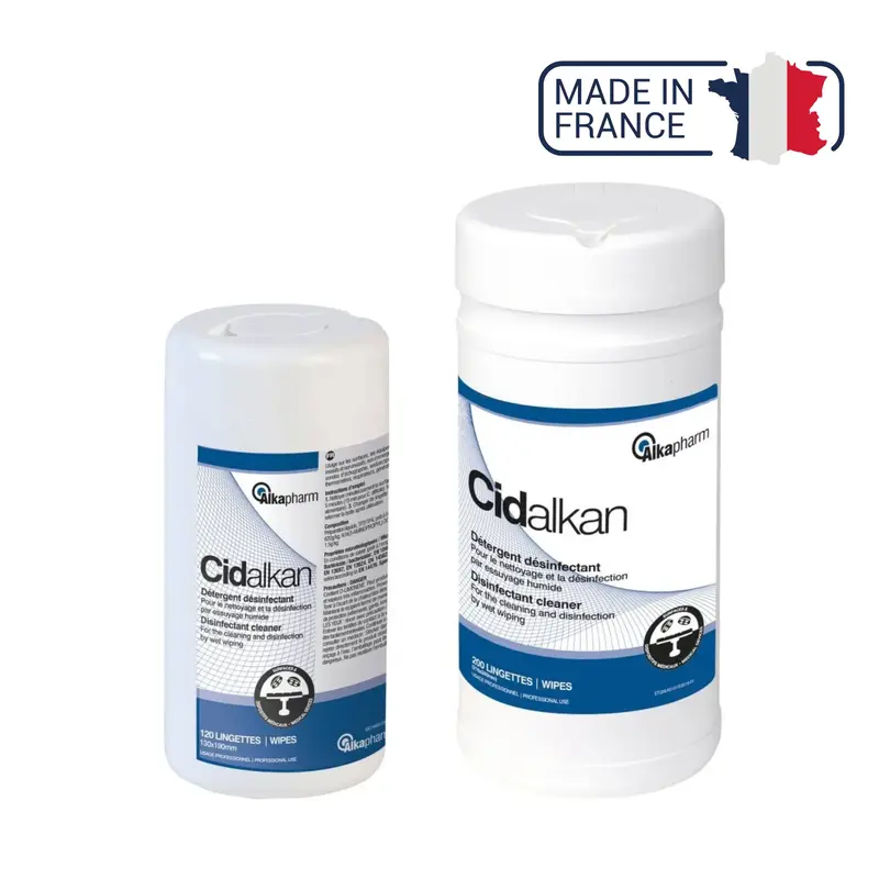 Cidalkan - Désinfection des surfaces, équipements et dispositifs médicaux - 2 contenances - Alkapharm