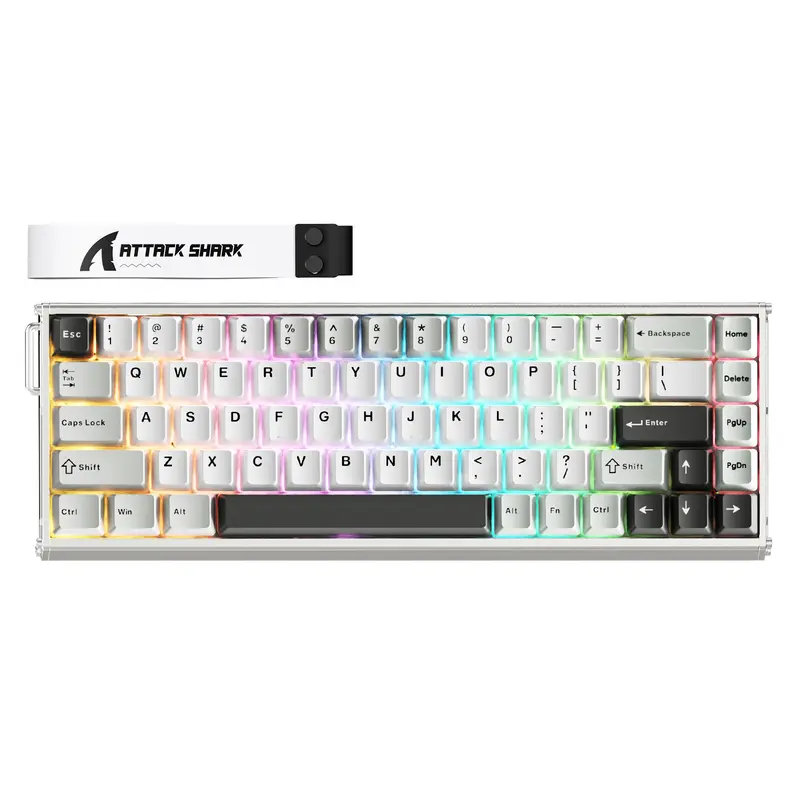 Clavier en aluminium ATTACK SHARK X68 MAX HE à déclenchement rapide et switches magnétiques