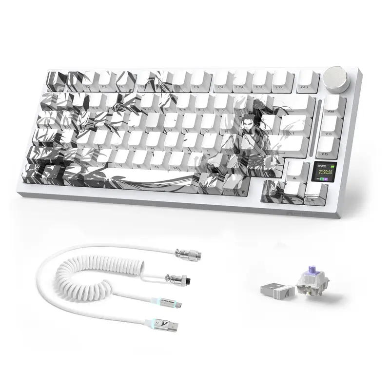 Clavier mécanique ATTACK SHARK X820 ULTRA avec câble spiralé C01ULTRA