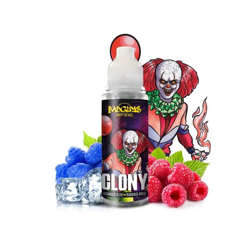 Clony 100ml - Bad Guys - Framboise et Framboise Bleue