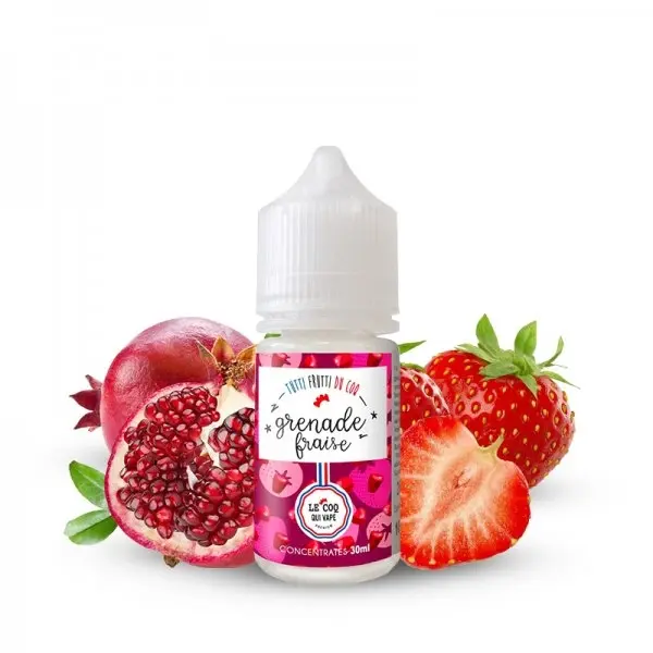 Concentré Grenade Fraise - Le Coq qui Vape 30ml