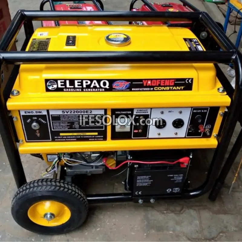 CONSTANT ELEPAQ SV22000E2 11KVA 100% Pure Copper Key-Start Petrol Generator - Brand New