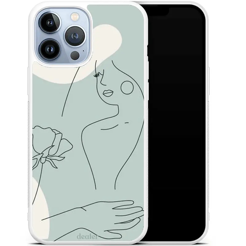 Coque antichocs Dessin vert pastel