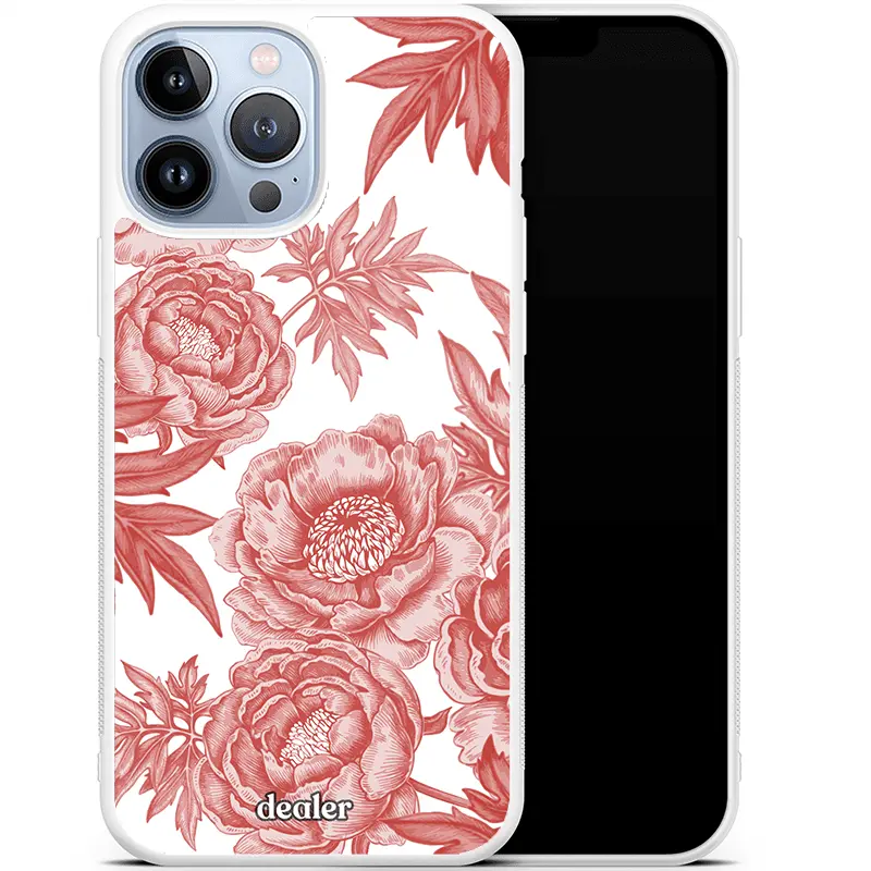 Coque antichocs Fleur rouge