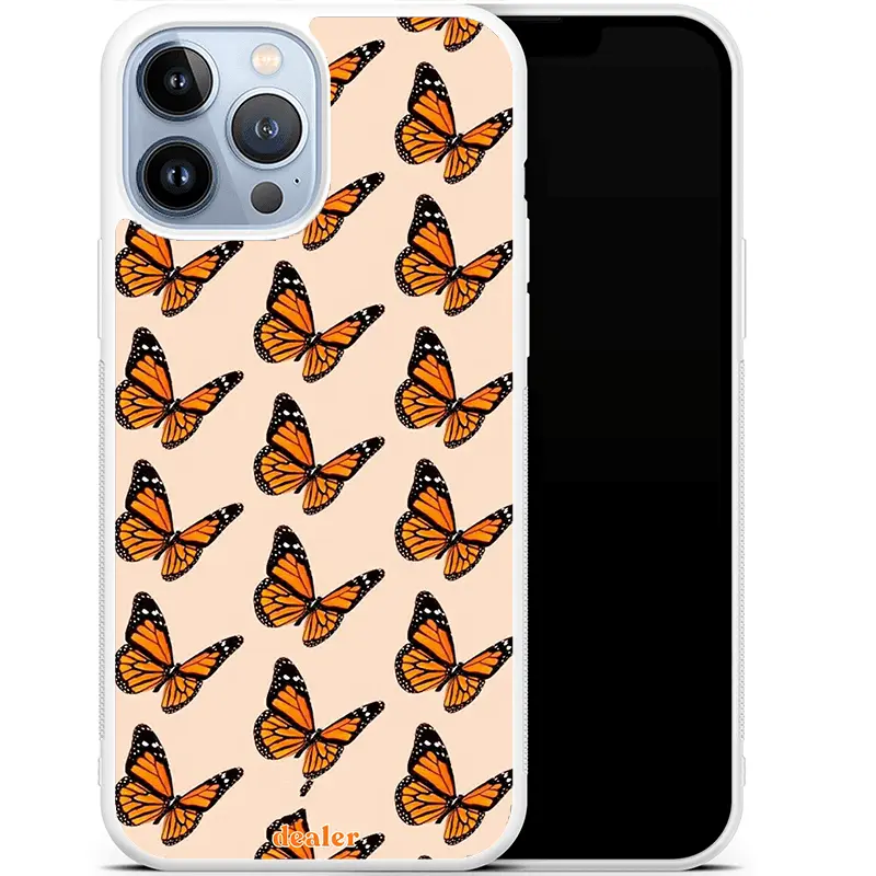 Coque antichocs Papillons orangés