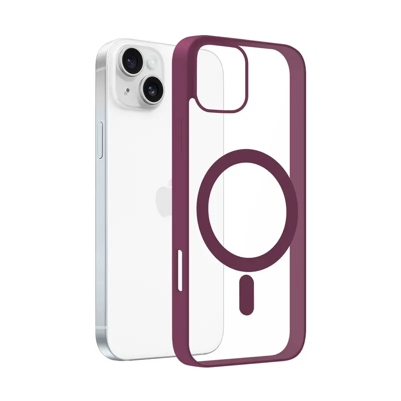 Coque Aura MagSafe Prune pour iPhone 12
