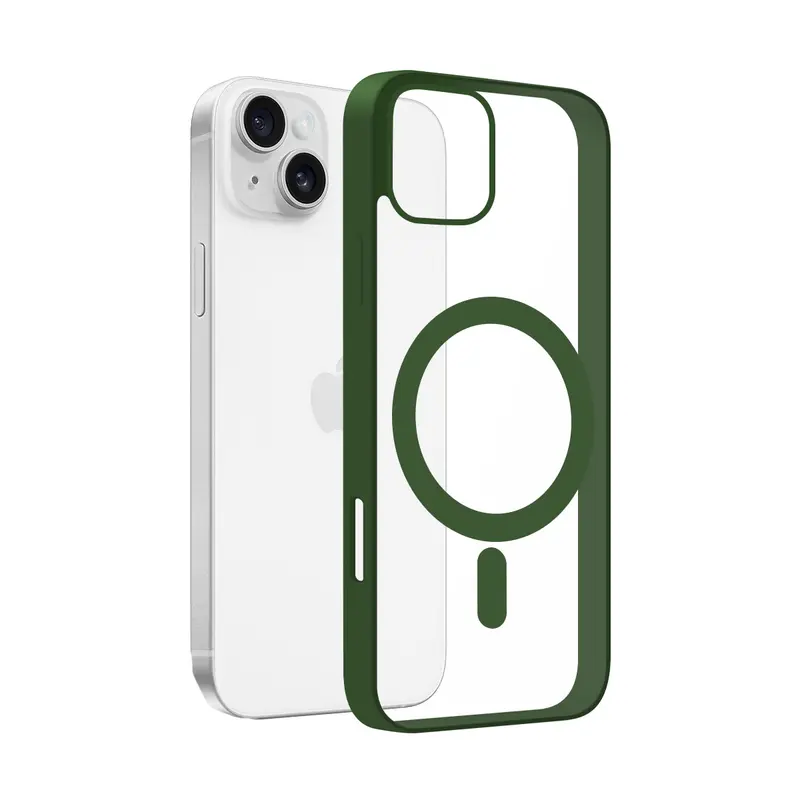 Coque Aura MagSafe Vert Sapin pour iPhone 15