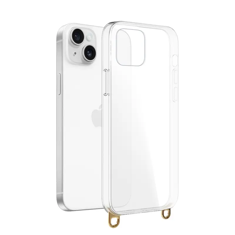 Coque avec anneaux amovibles Or et Argent pour iPhone 11
