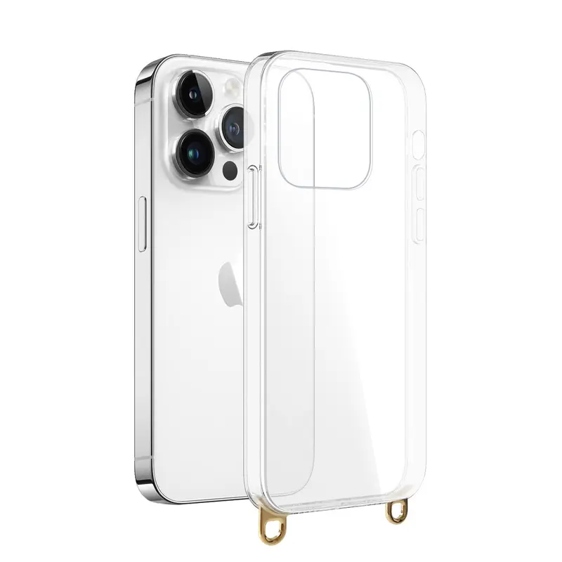 Coque avec anneaux amovibles Or et Argent pour iPhone 12 Pro