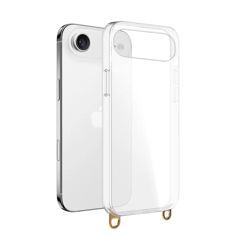 Coque avec anneaux amovibles Or et Argent pour iPhone Air