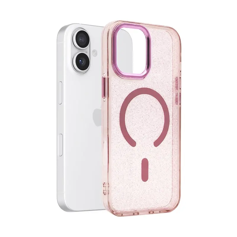 Coque Glow MagSafe Rose pour iPhone 17