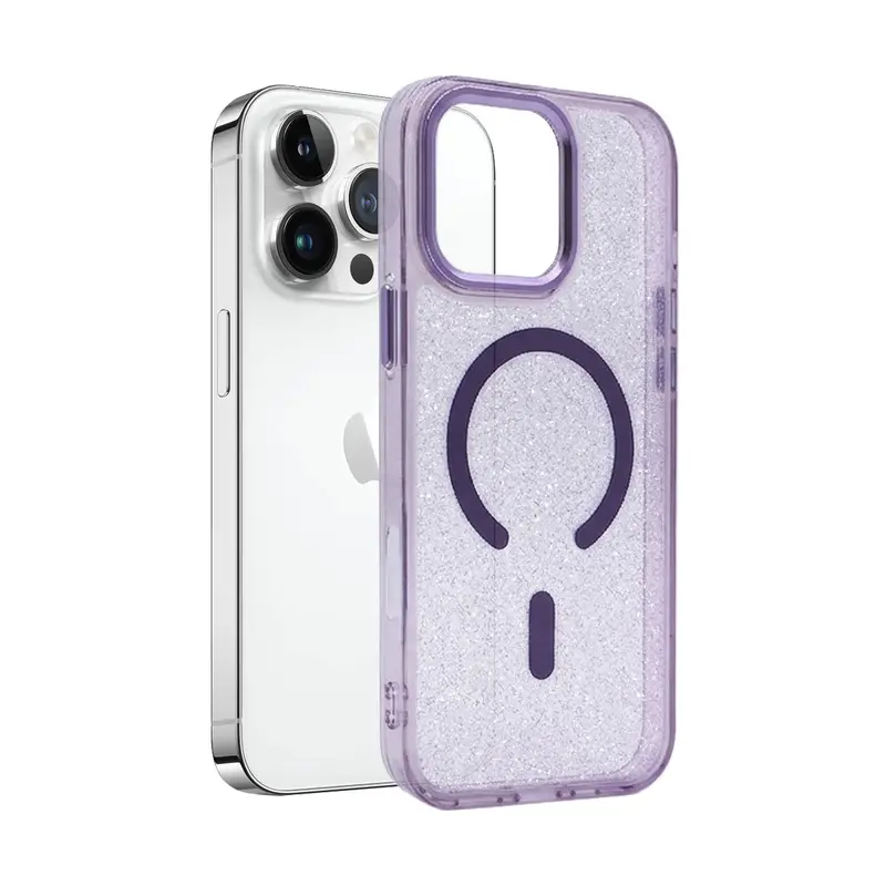 Coque Glow MagSafe Violet pour iPhone 16 Pro