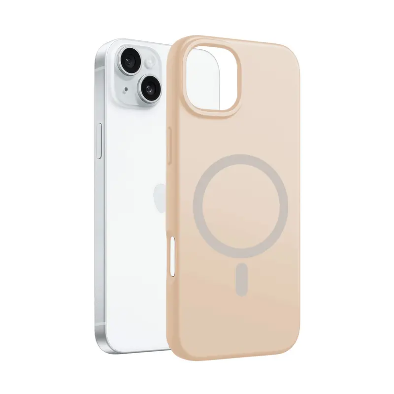 Coque Infinity MagSafe Beige pour iPhone 15