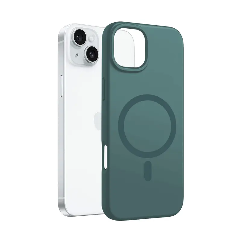 Coque Infinity MagSafe Vert Foncé pour iPhone 15