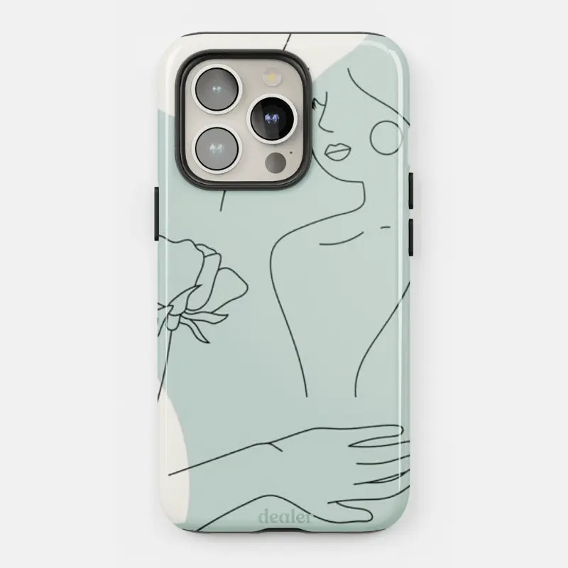 Coque Premium Dessin vert pastel