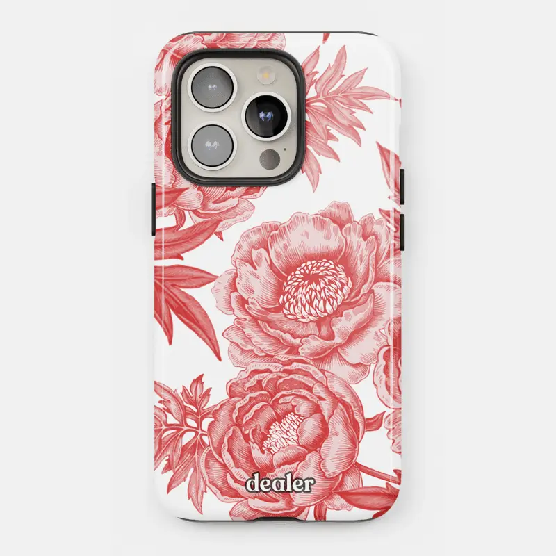 Coque Premium Fleur rouge