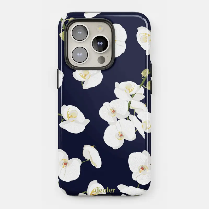 Coque Premium Fleurs blanches