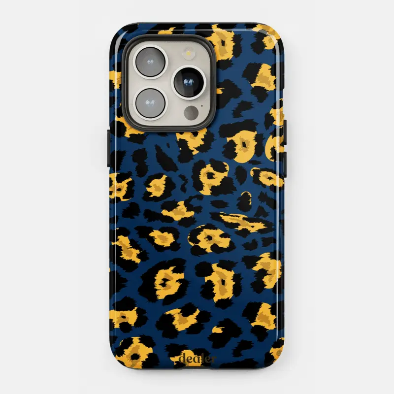 Coque Premium Léopard bleu