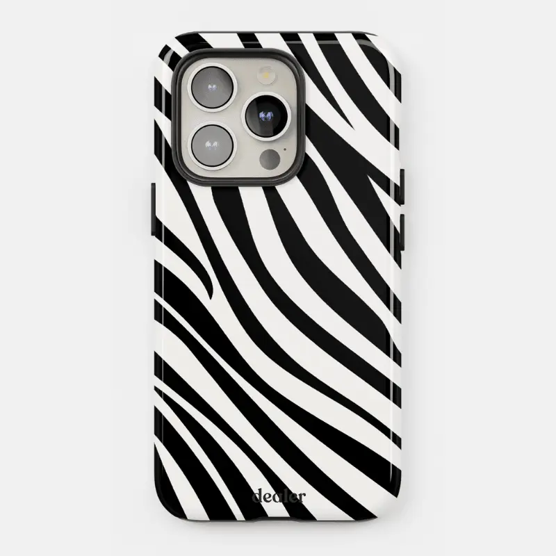 Coque Premium Zèbre noir