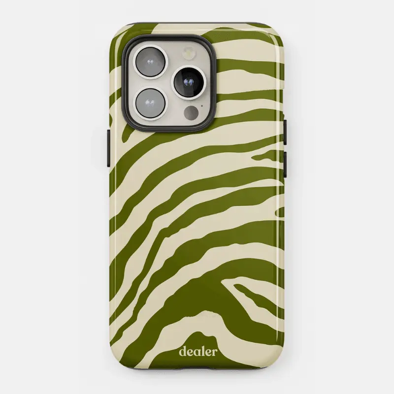 Coque Premium Zèbre vert