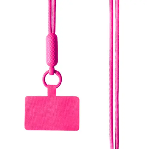 Cordon universel Color Block, Rose fluo