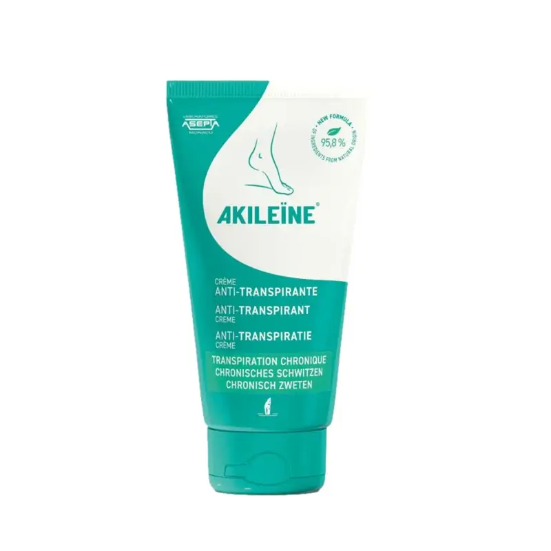 Crème anti-transpirante - Prévention des mycoses - 75 ml - Akiléine