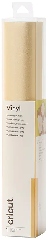 CRICUT - 1 F. VINYLE PERMANENT PREMIUM OR IRISE 30,5x122 CM