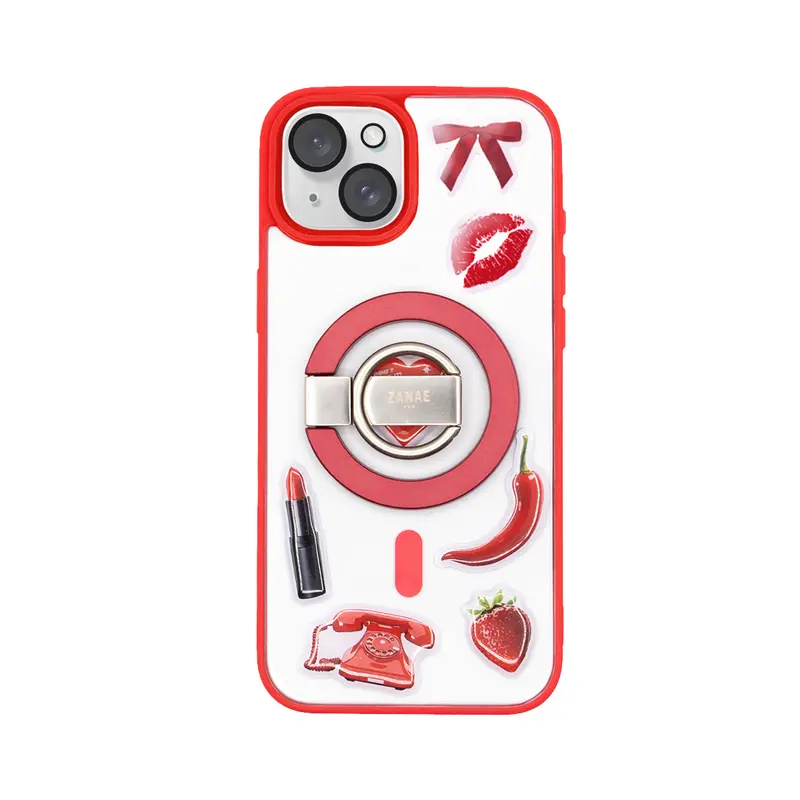 Crimson Gossip 💋 - Look Complet pour iPhone 15