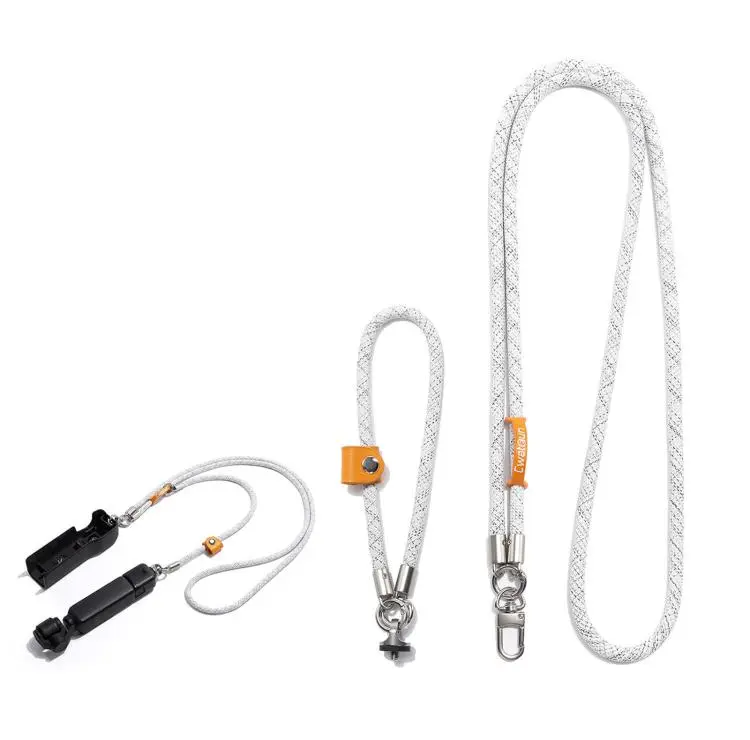 Cwatcun D232 Camera Lanyard 2 In 1 Crossbody Neck Strap Adjustable Wrist Rope With 1/4 Screw Quick Release Clasp, Color