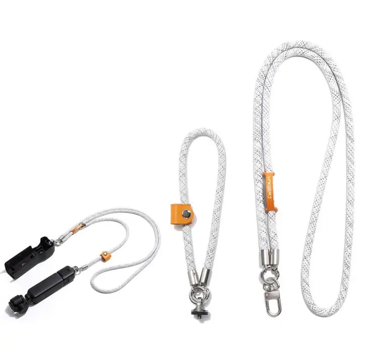 Cwatcun D232 Camera Lanyard 2 In 1 Crossbody Neck Strap Adjustable Wrist Rope With 1/4 Screw Quick Release Clasp, Color