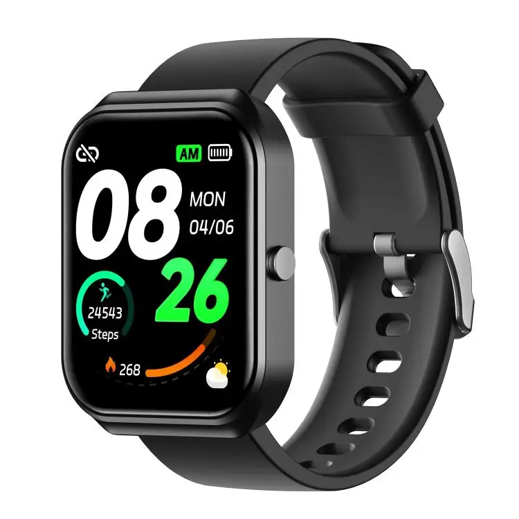 CX2 1.95 inch TFT Color Screen BT Calling Smart Watch, Support Health Monitoring(Black)