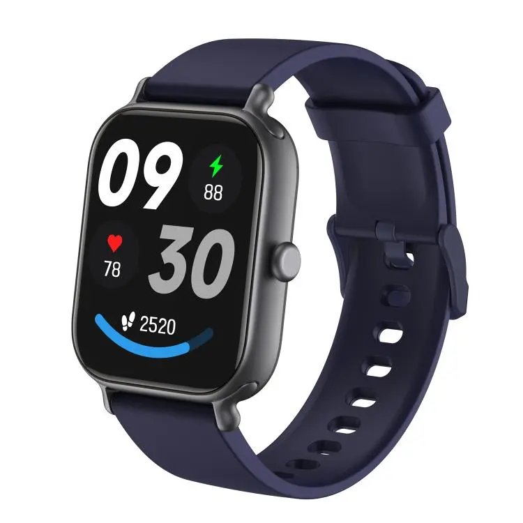 CX3 1.95 inch TFT Color Screen All Metal BT Calling Smart Watch, Support Health Monitoring(Black Blue)