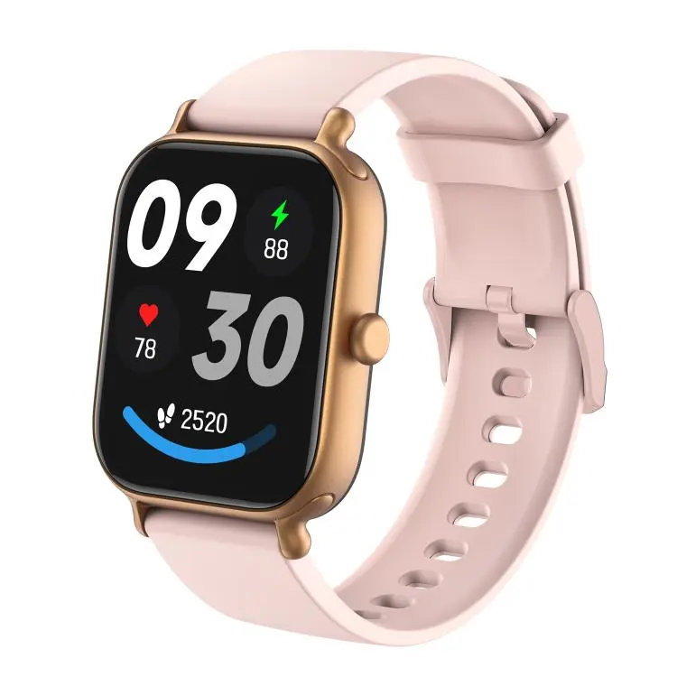 CX3 1.95 inch TFT Color Screen All Metal BT Calling Smart Watch, Support Health Monitoring(Gold Pink)