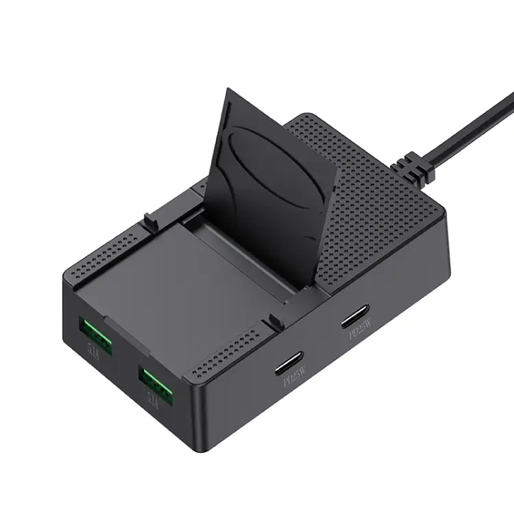 CY-PC03 50W 2 Type-C 2 USB Multi Ports Sharing Travel Charger, Plug