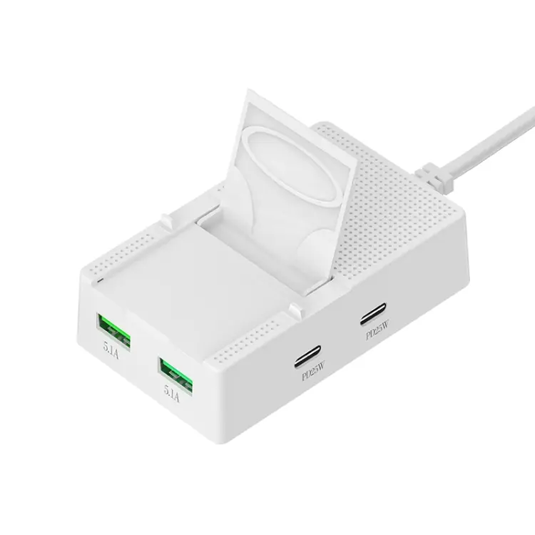 CY-PC03 50W 2 Type-C 2 USB Multi Ports Sharing Travel Charger, Plug