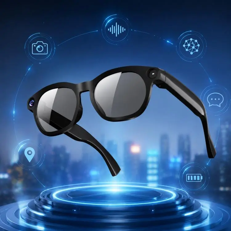 CY03 Smart AI Glasses with 8MP HD Camera, Video Recording WiFi Transmission, Al Smart Voice Assistant, Type