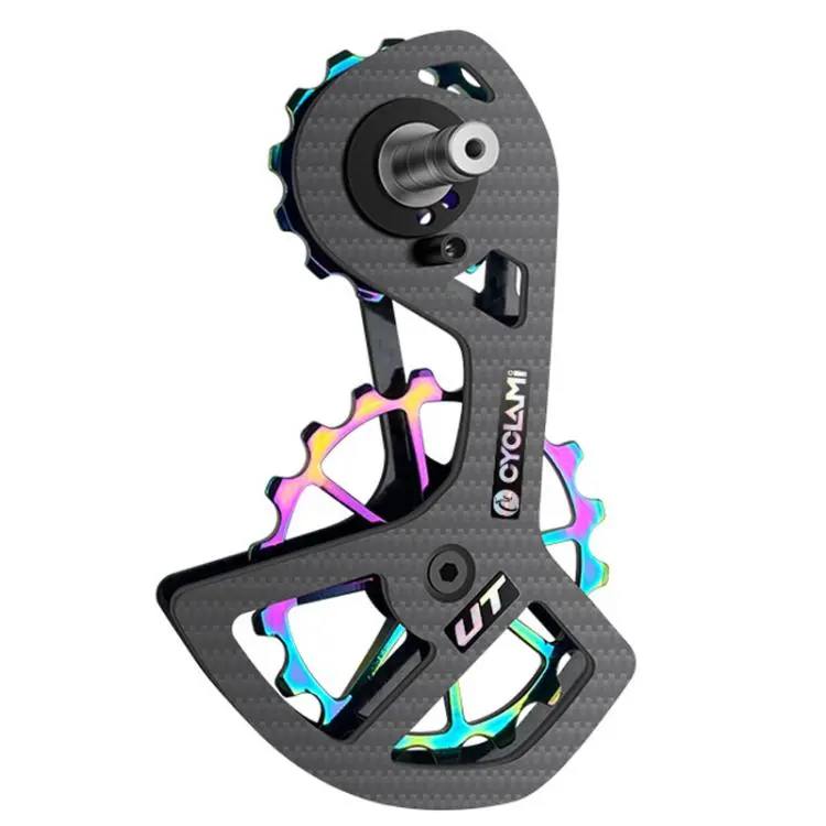 CYCLAMi Shifter Carbon Fiber Road Bike Ceramic Rear Derailleur Large Pulley For Shimano 8000 / 8020 / 8050 / 8070 / 8170 / 9100 / 9150 / 9170