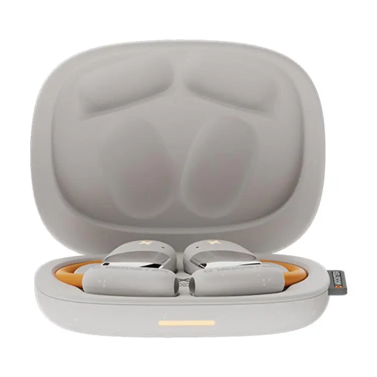 D MOOSTER D71 Warm Light OWS Clip On Wireless Bluetooth Earphones(White)