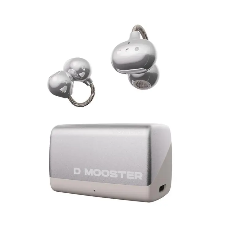 D MOOSTER D95 OWS Ear-Mounted ENC Bluetooth Earphones(Silver)