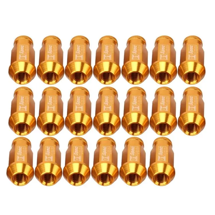 D1SPEC 20pcs /Set M12 X 1.5 Racing Wheel Nut(Gold)